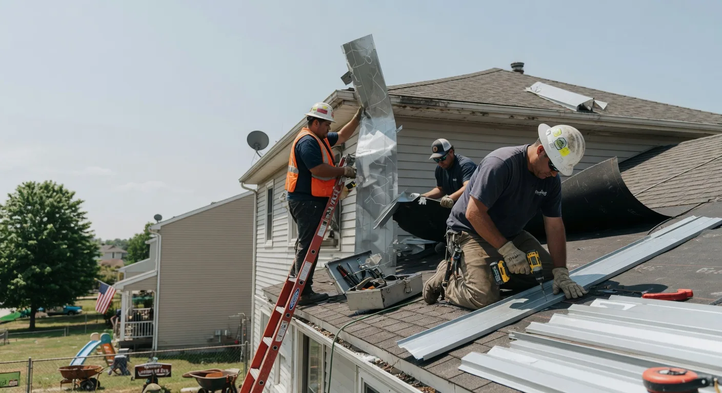 Storm Damage Metal Roof Repair in Marianna, PA